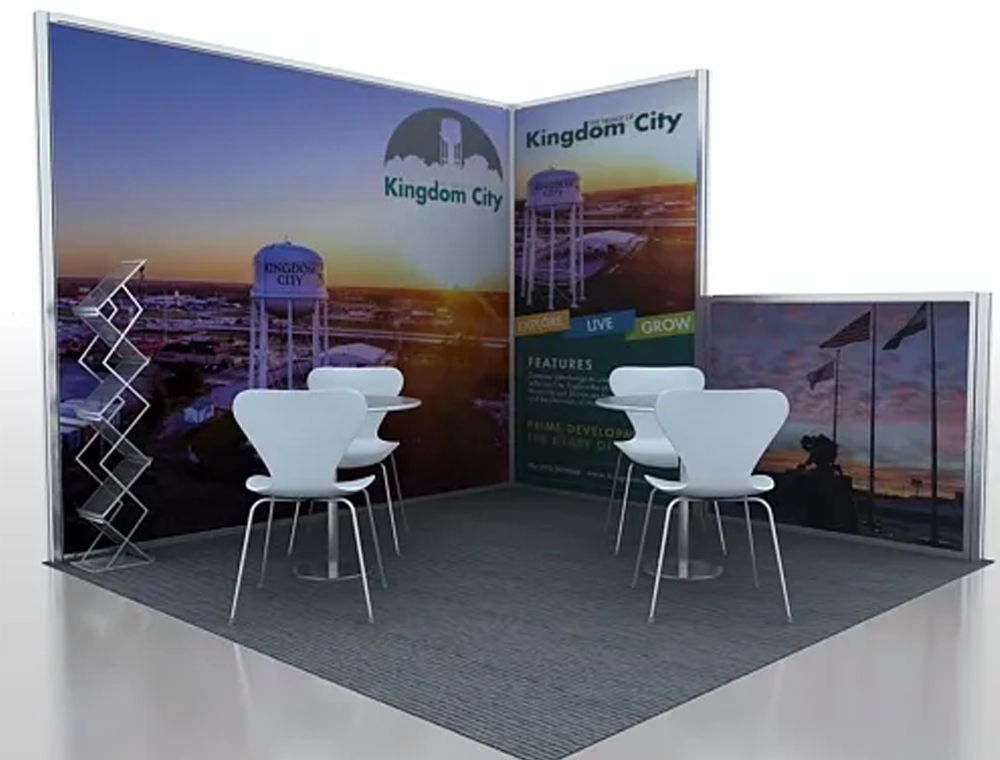 Innovative 10x10 booth design for trade shows